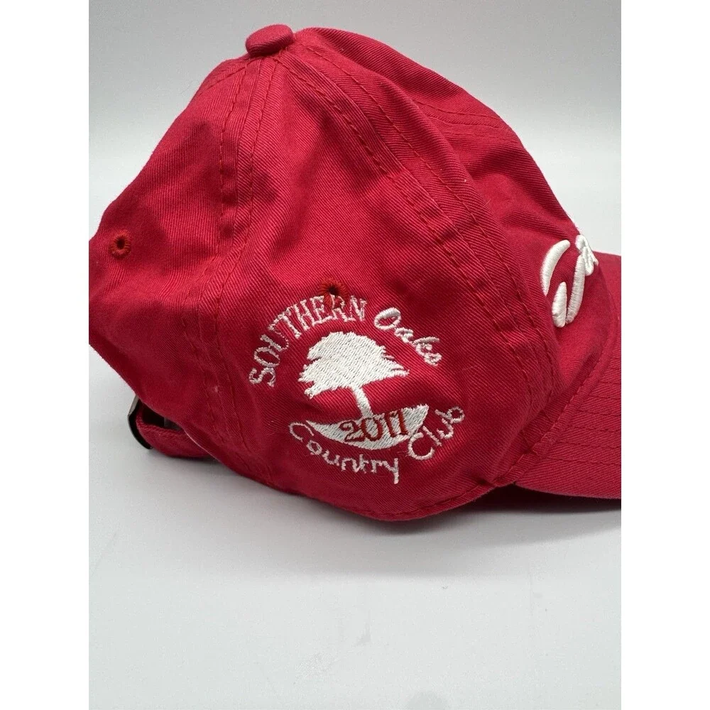 TaylorMade Arkansas Razorbacks Hat Southern Oaks Country Club 2011 Red Golf Cap